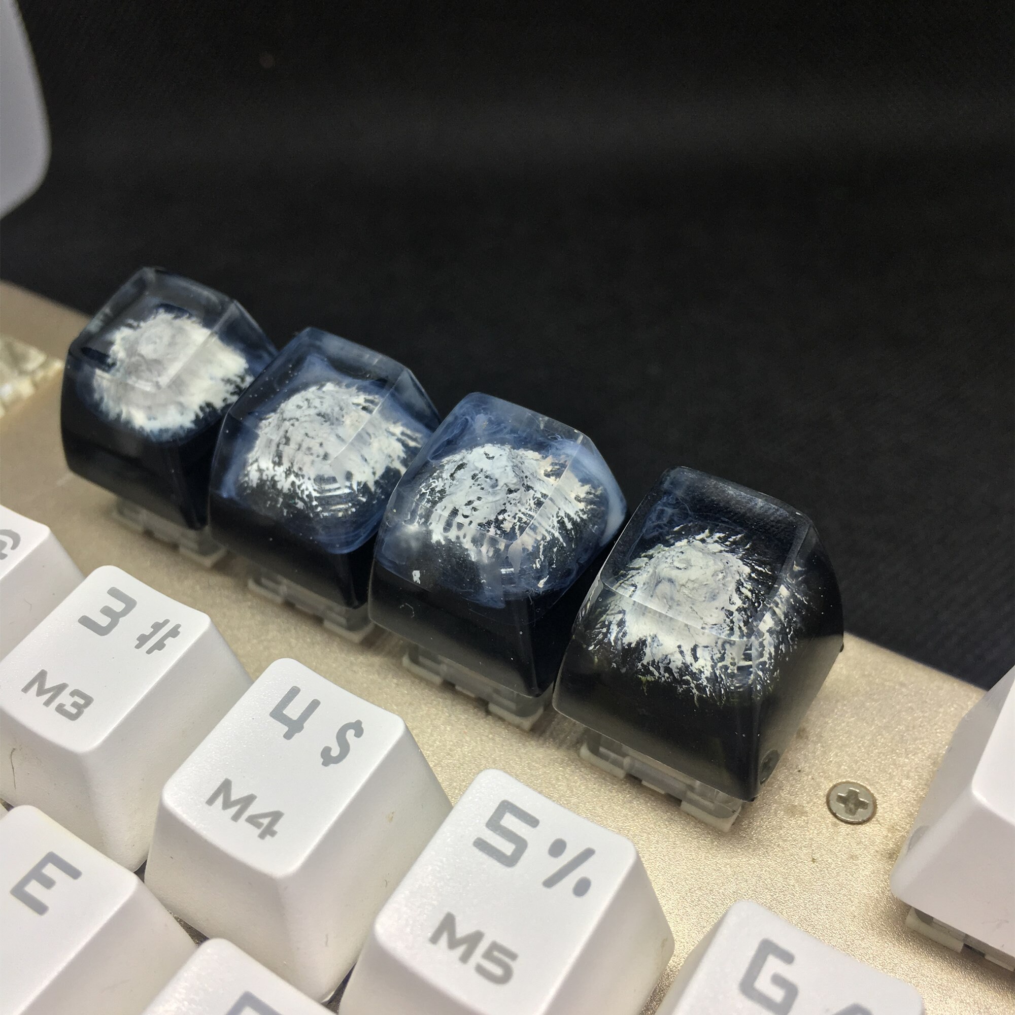 Suitable for Cherry R4 Keycaps Esc Keycaps Resin Keycaps Volcano Snow ...