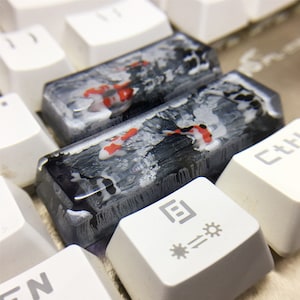 NEW keycap enter+shift+keycaps spacebar Handmade Resin Keycap Artisan carp Keycaps Gift for boy OEM for Cherry MX Keyboard  custom keycap