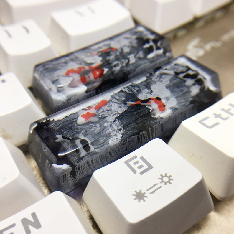 NEW keycap enter+shift+keycaps spacebar Handmade Resin Keycap Artisan carp Keycaps Gift for boy OEM for Cherry MX Keyboard  custom keycap 