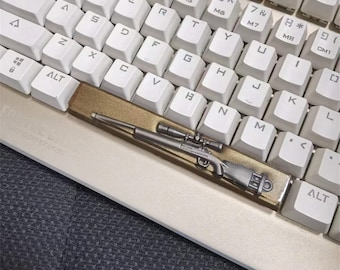 New keycap space bar, handmade resin keycap, artisan keycap, gaming PUBG M24 keycap, OEM for Cherry MX keyboard custom 6.25U,sniper keycap