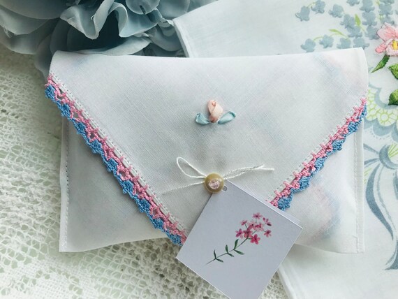 Something Blue Hankie and Lavender Scented Sachet… - image 3