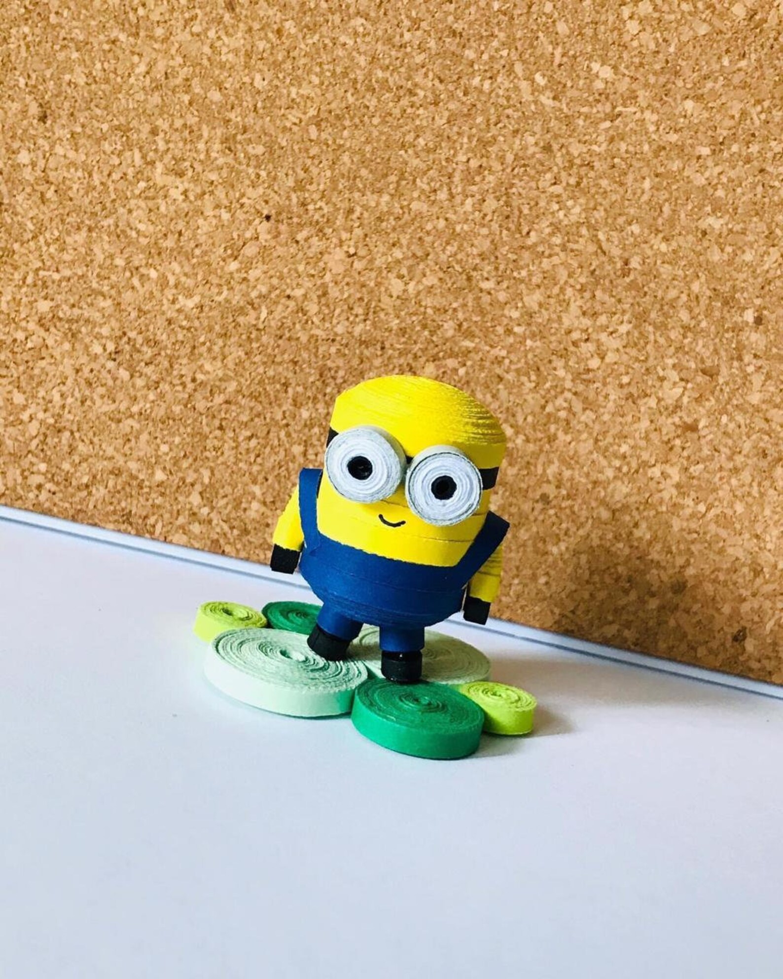 Minions Handmade Art Quilling Rolled Paper Cartoon Toy RARE Etsy