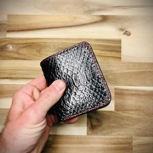 Handmade Python Bifold Wallet