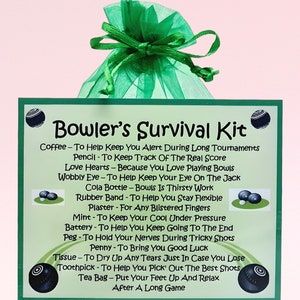 Kit de survie du quilleur ~ alternative amusante au cadeau et à la carte | Cadeau d'anniversaire | Cartes de voeux | Cadeau personnalisé unique pour un quilleur