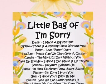 Little Bag of I’m Sorry ~ A Unique Way To Apologise | Sorry Gift | Sorry Cards | Present | Apology Gift | Forgive Me | I&#39;m Sorry Gift