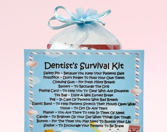 Dentist's Survival Kit ~ Fun Novelty Gift & Card Alternative | Birthday Present | Greeting Cards | Keepsake |Personalised Gift for a Dentist