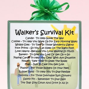 Walker's Survival Kit ~ Lustige Geschenk- & Kartenalternative | Geburtstagsgeschenk | Grußkarten | Einzigartiges personalisiertes Geschenk für einen Wanderer