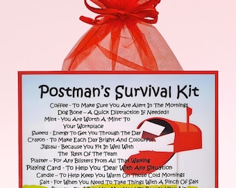 WZJHCL Mail Lady Survival Kit - Kosmetiktasche Für Postarbeiter, 23x17 Cm, Segeltuch, Reißverschluss, Geschenkidee