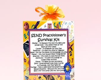 SEND Practitioner's Survival Kit ~ Fun Novelty Gift & Card | Birthday Present | Greeting Cards | Personalised Thank You Teacher Gift