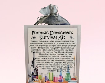 Forensic Detective's Survival Kit ~ Fun Novelty Gift & Card Alternative | Birthday Present | Greeting Cards | Personalised Gift