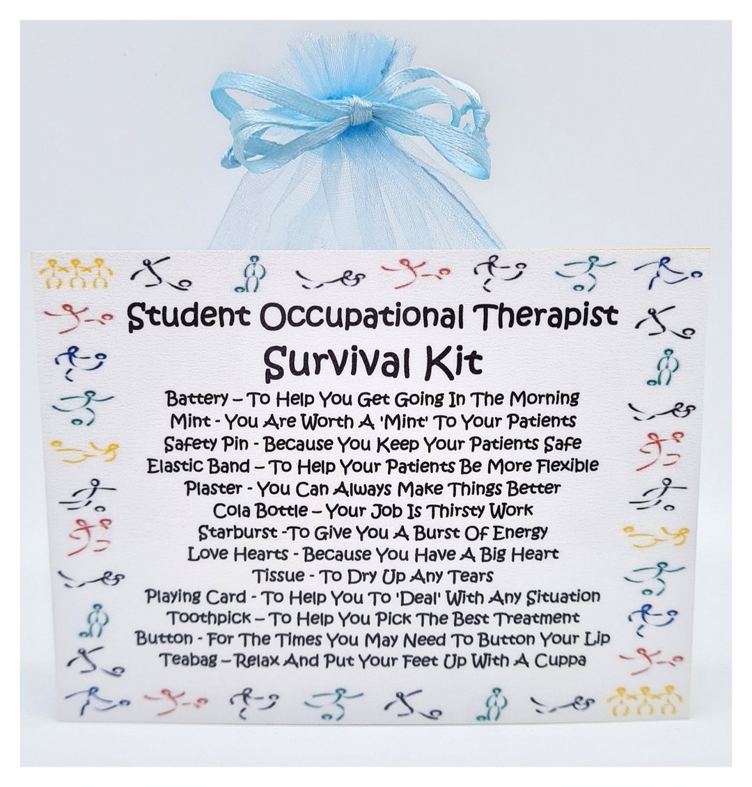 Student Occupational Therapist Survival Kit Fun Novelty Gift & Card