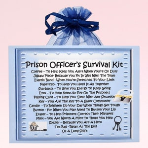 刑務官のサバイバルキット ~ 楽しいノベルティギフトとカードの代替品 | 誕生日プレゼント | グリーティングカード | パーソナライズされた記念品