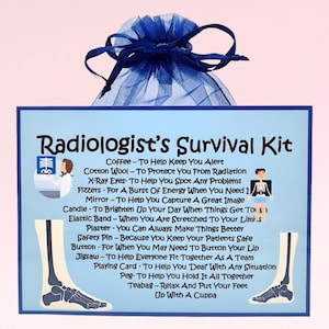 Survival Kit für Radiologen ~ Lustiges Geschenk & Kartenalternative | Geburtstagsgeschenk | Grußkarten | Einzigartiges personalisiertes Geschenk