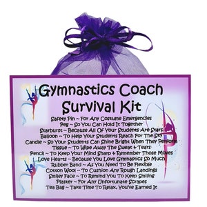 Gymnastics Coach Survival Kit ~ Fun Novelty Gift & Card Alternative ...