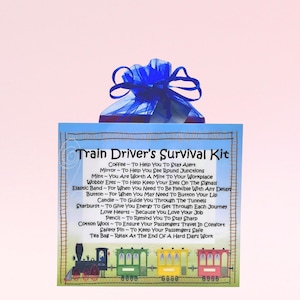 Kit de supervivencia para maquinistas: regalo divertido y novedoso, alternativa a las tarjetas, regalo de cumpleaños, tarjetas de felicitación, regalo para maquinistas