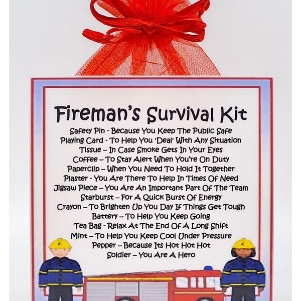 Survival Kit for Fireman Gift - 60+ Gift Ideas for 2024