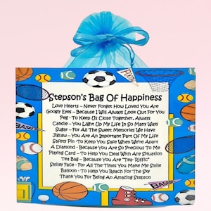Stiefzoon met geluk ~ leuk cadeau en kaartje | Verjaardagscadeau | Wenskaarten | Uniek gepersonaliseerd cadeau voor een stiefzoon