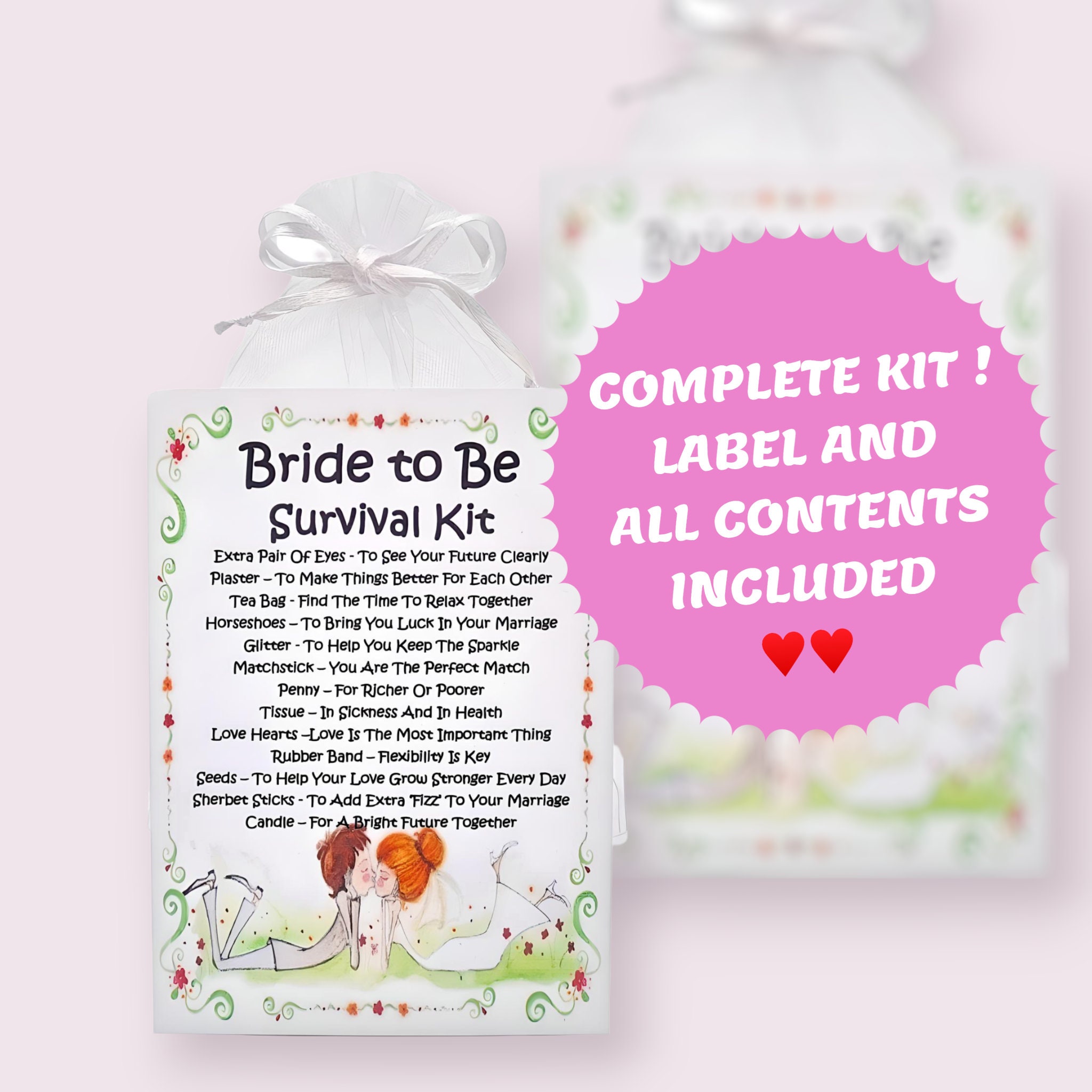 Wedding Day Survival Kit (Great Bridal Shower Gift!): Free Downloads