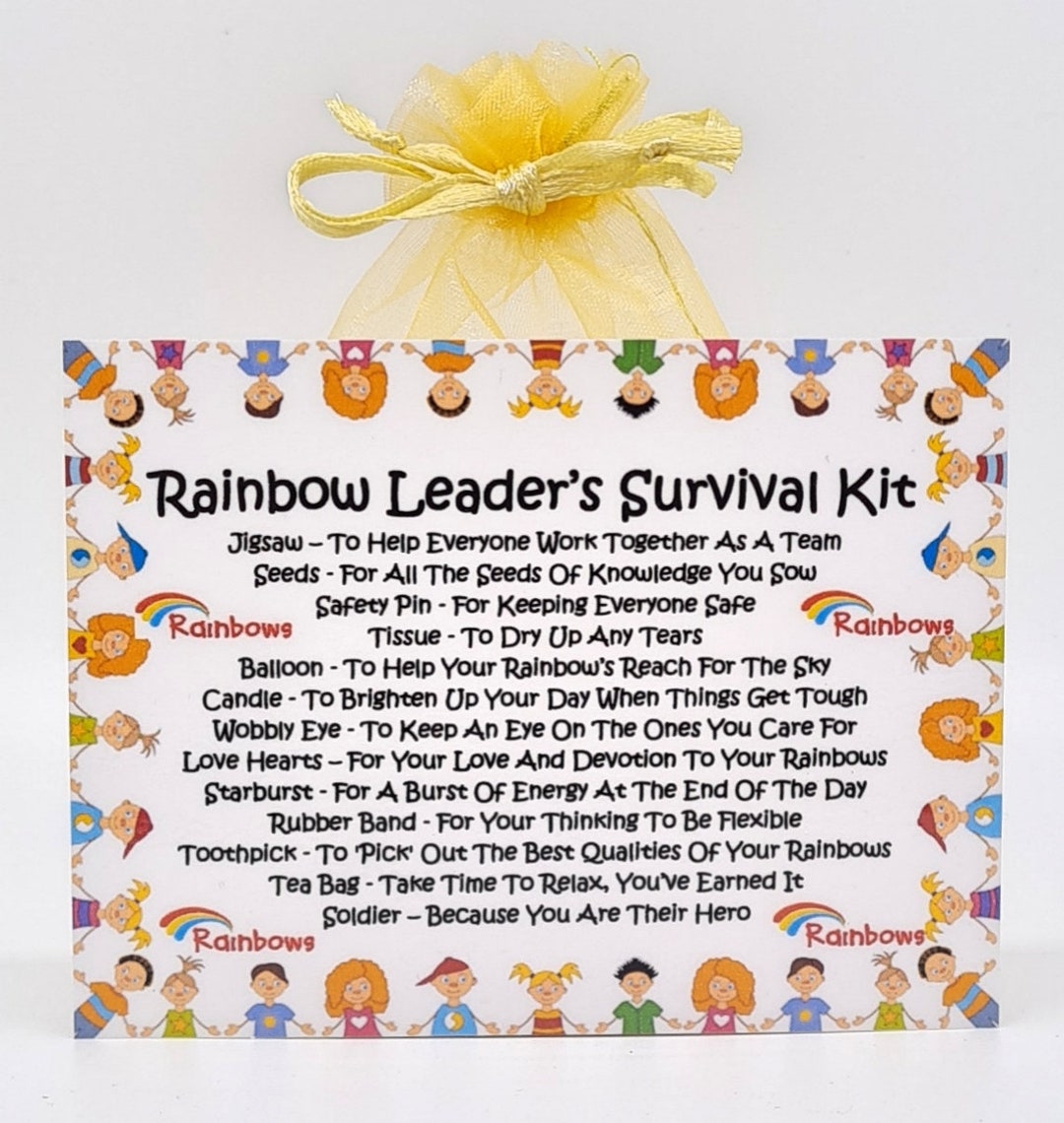 Rainbow Leader's Survival Kit Fun Novelty Gift & Card Xmas Present