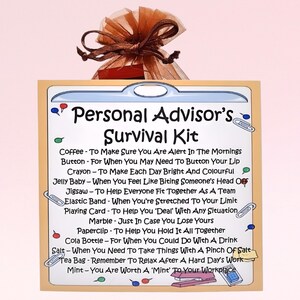 Kit de sobrevivência do consultor pessoal ~ Presente e cartão divertidos e inovadores | Presente de aniversário | Cartões comemorativos | Presente personalizado exclusivo | Lembrança