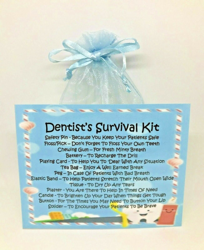 Dentist's Survival Kit Fun/ novelty gift / present / Etsy