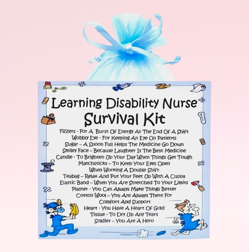 Disability Go Kit Learning Disability Nurse Survival Kit ~ Fun Novelty Gift & Card ...
