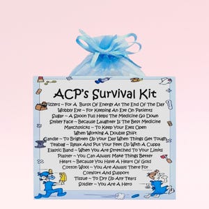 ACP's Survival Kit ~ Lustiges Geschenk & Karte | Geburtstagsgeschenk | Grußkarten | Geschenk für einen ACP | Vielen Dank | Personalisierte Andenken