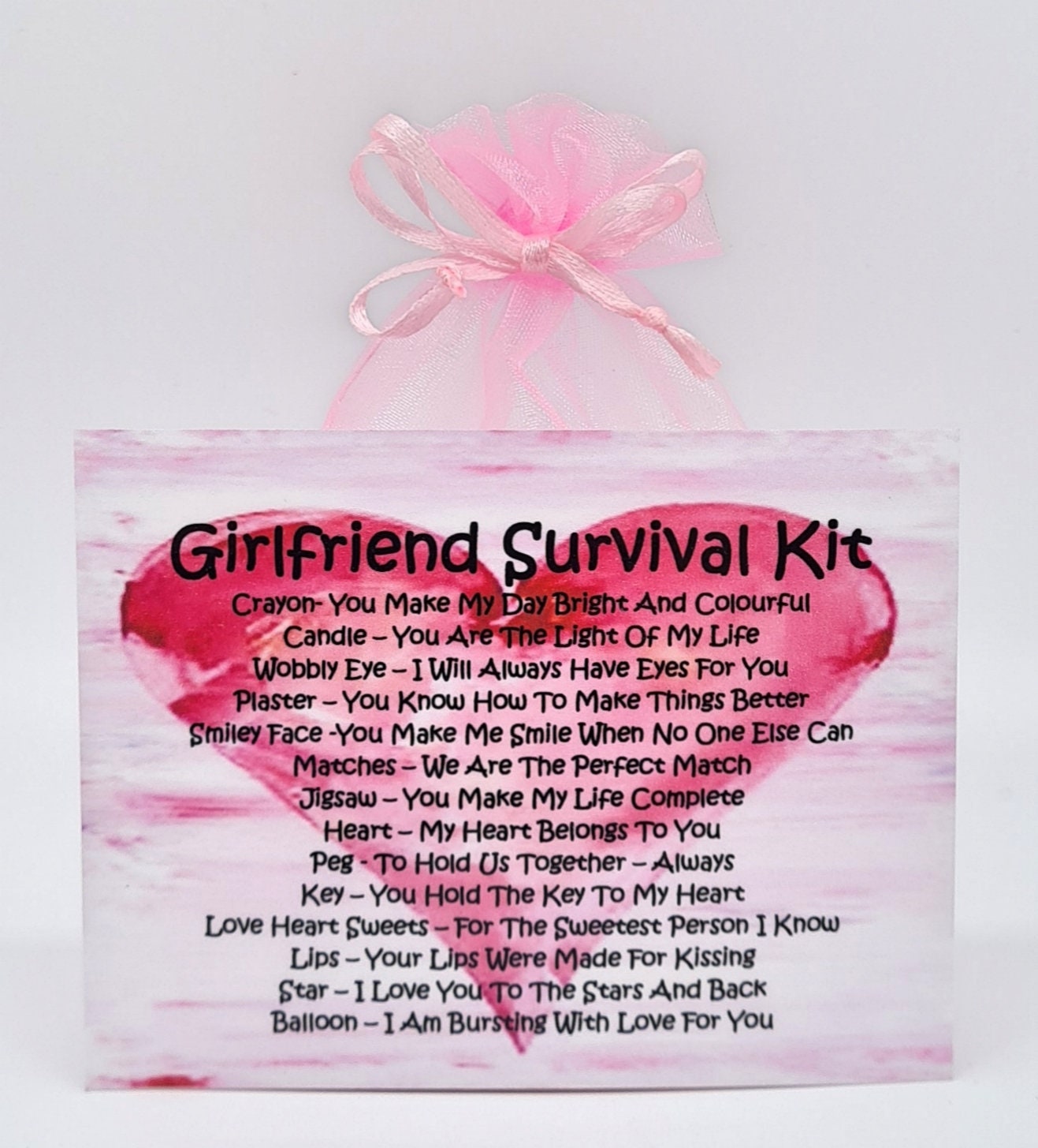 Lucky Sixpence & More Girlfriend Husband Wife Keepsake Gift Bagsoflove Gifts Boyfriend Survival Kit Box Last Rolo Key To My Heart 