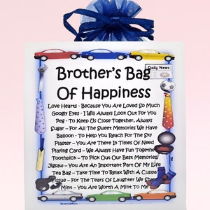 Brother's Survival Kit ~ Fun Novelty Gift & Card Alternative | Birthday Present | Greeting Cards | Unique Personalised Brother Gift