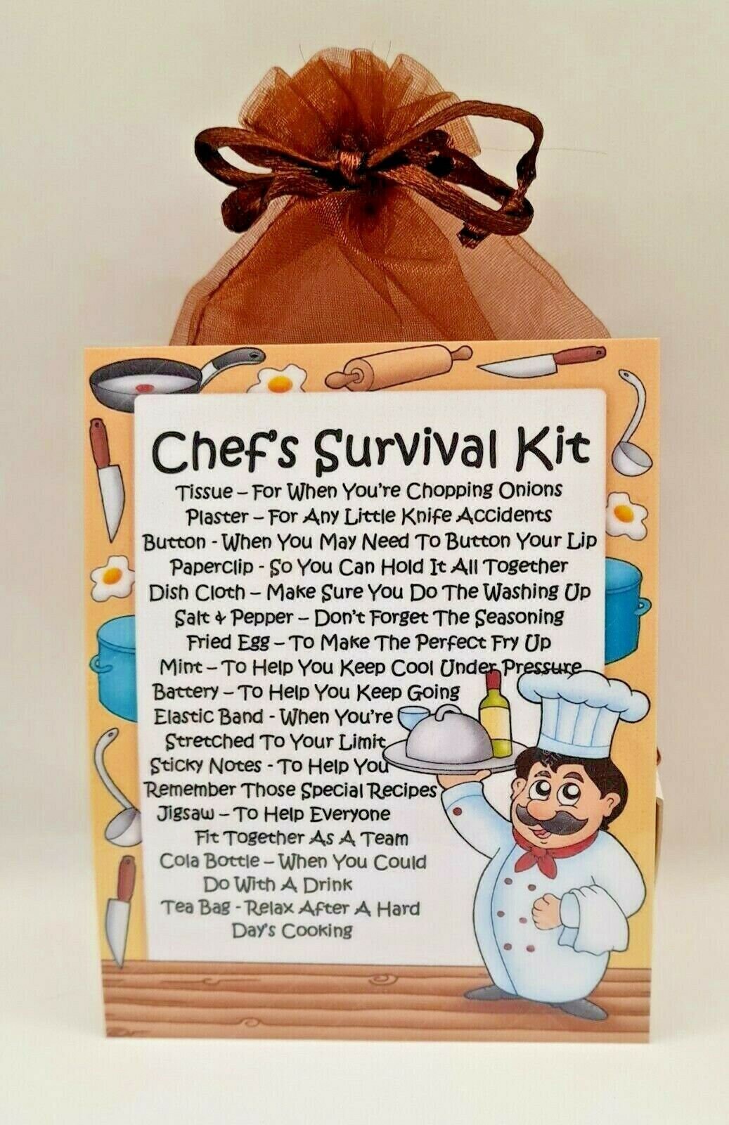 Chef 's Survival Kit Fun novelty gift / present / Etsy