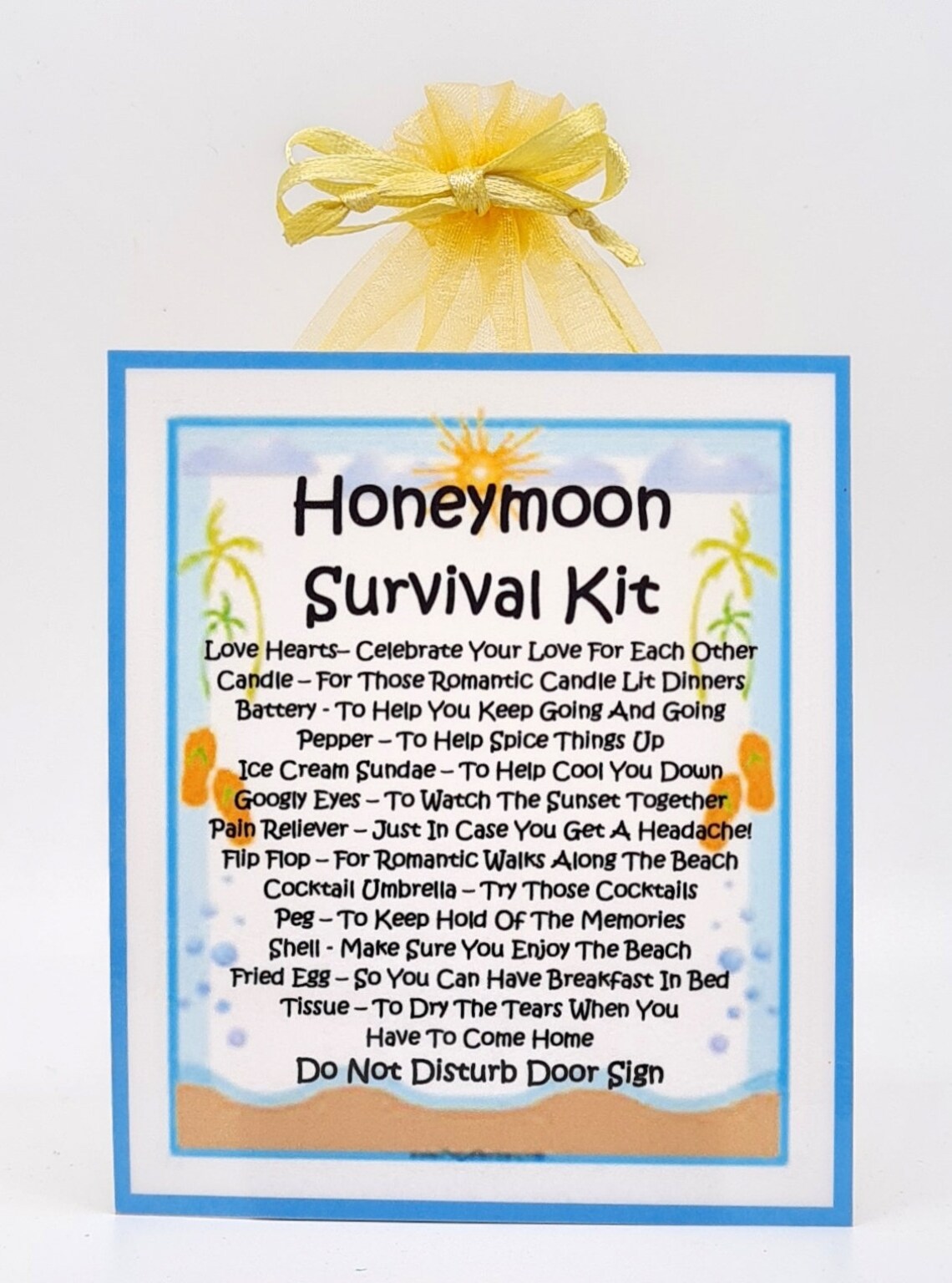 Honeymoon Survival Kit Unique Fun Novelty Wedding Gift / Etsy