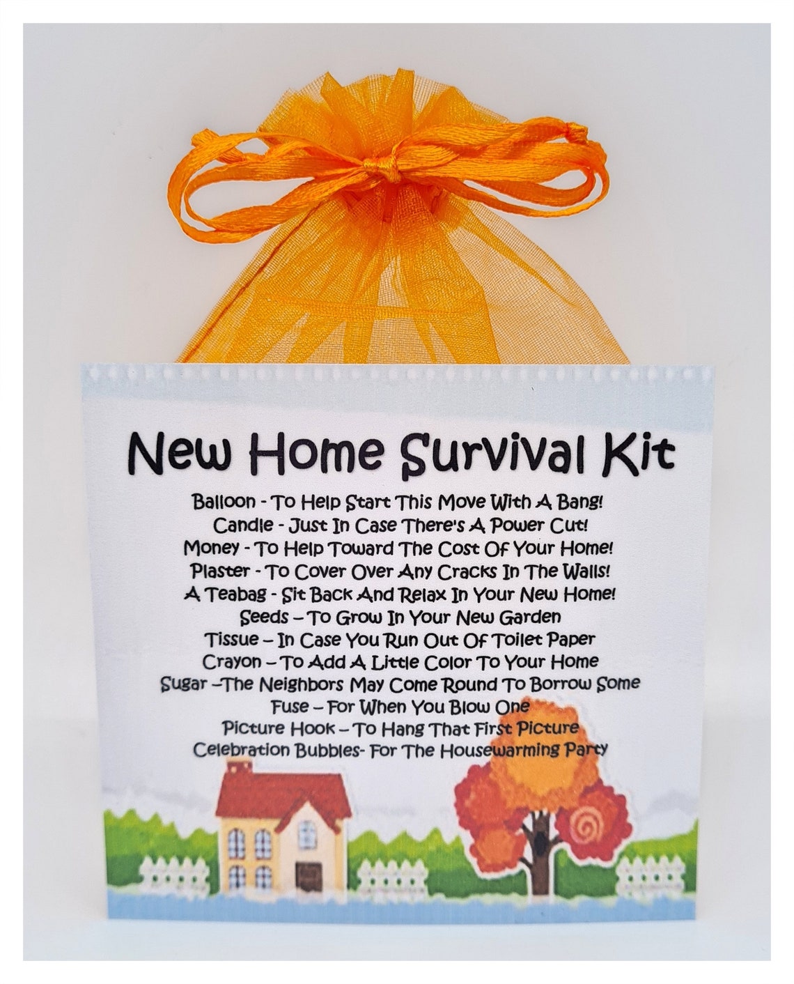 New Home Survival Kit Fun Novelty Gift / Good Luck / Etsy