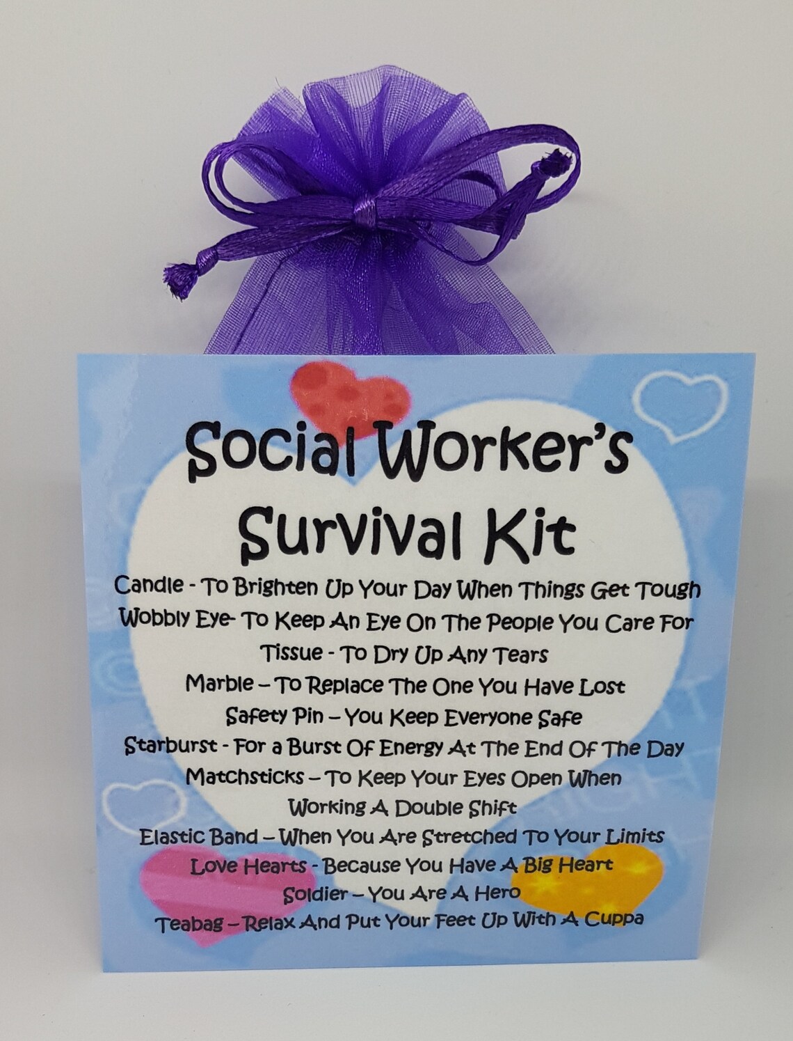Social Worker's Survival Kit Fun/ joke/ novelty gift / Etsy