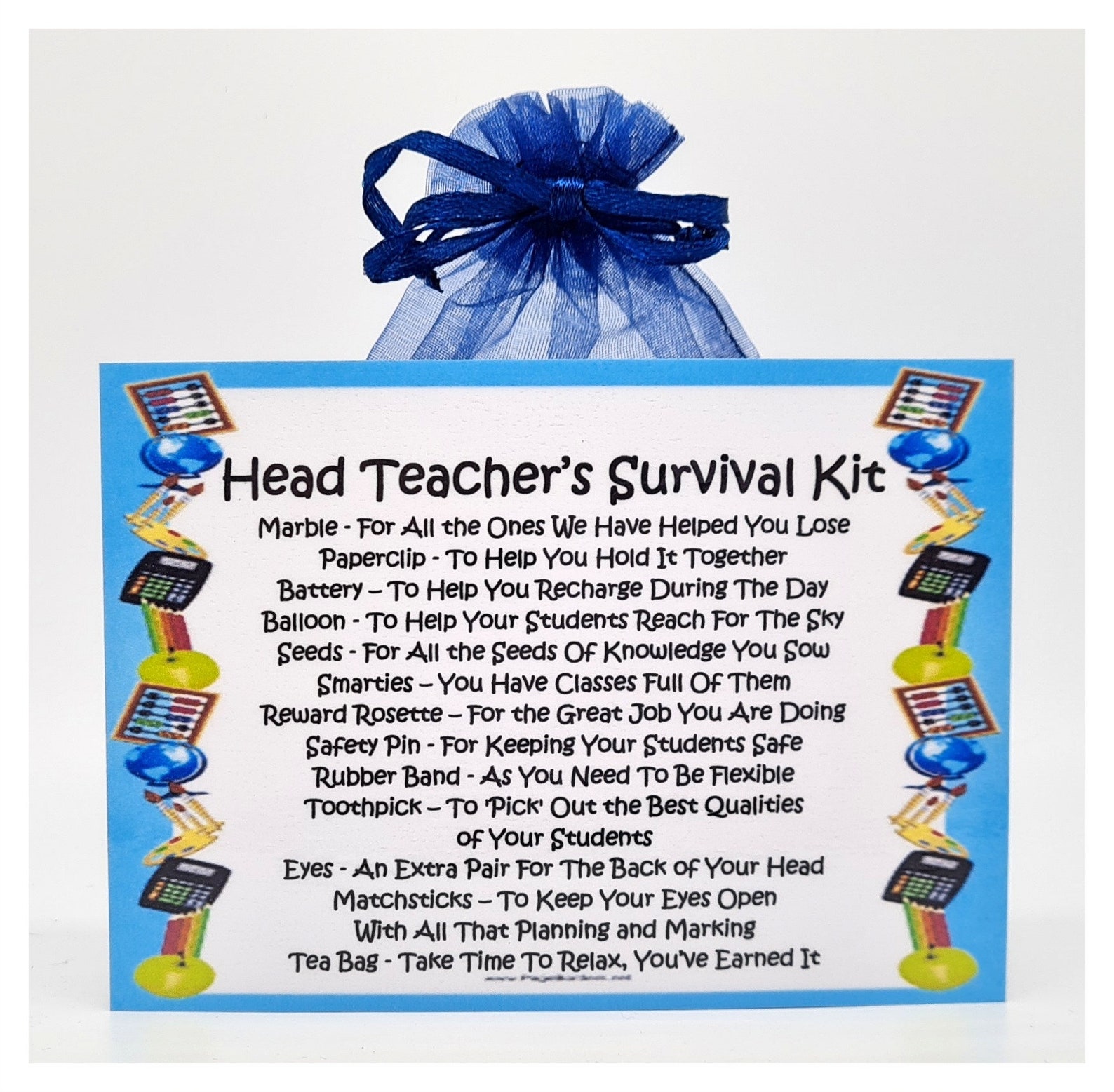 Head Teacher's Survival Kit Fun/ novelty office gift / Etsy