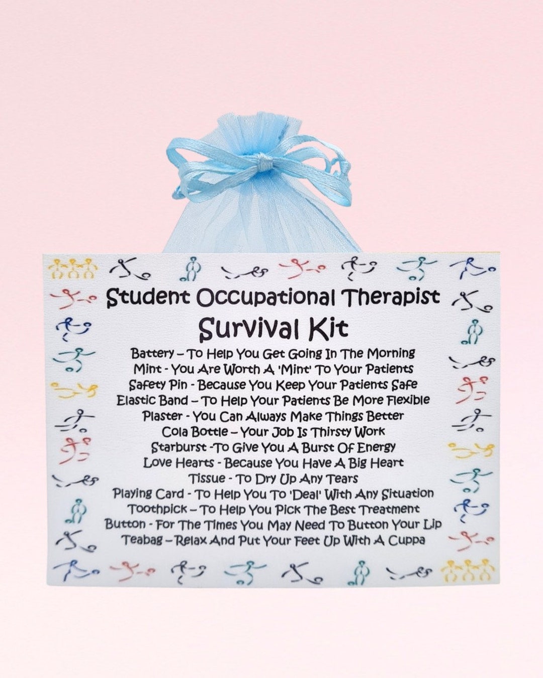 Student Occupational Therapist Survival Kit Fun Novelty Gift & Card