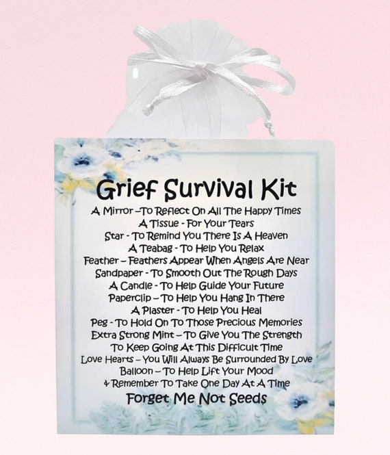 Grief / Bereavement Survival Kit BLUE ~ With Sympathy Card Grief / Bereavement Survival Kit BLUE ~ With Sympathy Card