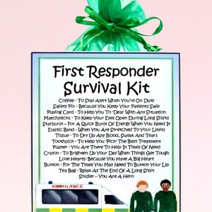 Kit de supervivencia para socorristas ~ Regalo y tarjeta novedosos y divertidos / Regalo de cumpleaños / Tarjetas de felicitación / Regalo personalizado para socorristas