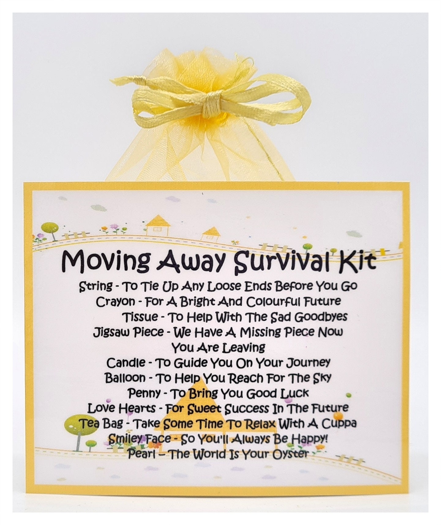 Moving Away Survival Kit Fun Novelty Gift / Good Luck / - Etsy Moving Away Survival Kit Fun Novelty Gift / Good Luck / - Etsy