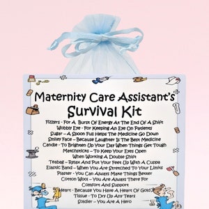 Trousse de survie pour assistante maternelle ~ alternative amusante au cadeau et à la carte | Cadeau d'anniversaire | Cartes de voeux | Merci | Cadeau MCA