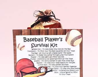 Baseball Player's Survival Kit ~ Fun Novelty Gift & Card | Birthday Present | Greeting Cards | Personalised Gift | Keepsake