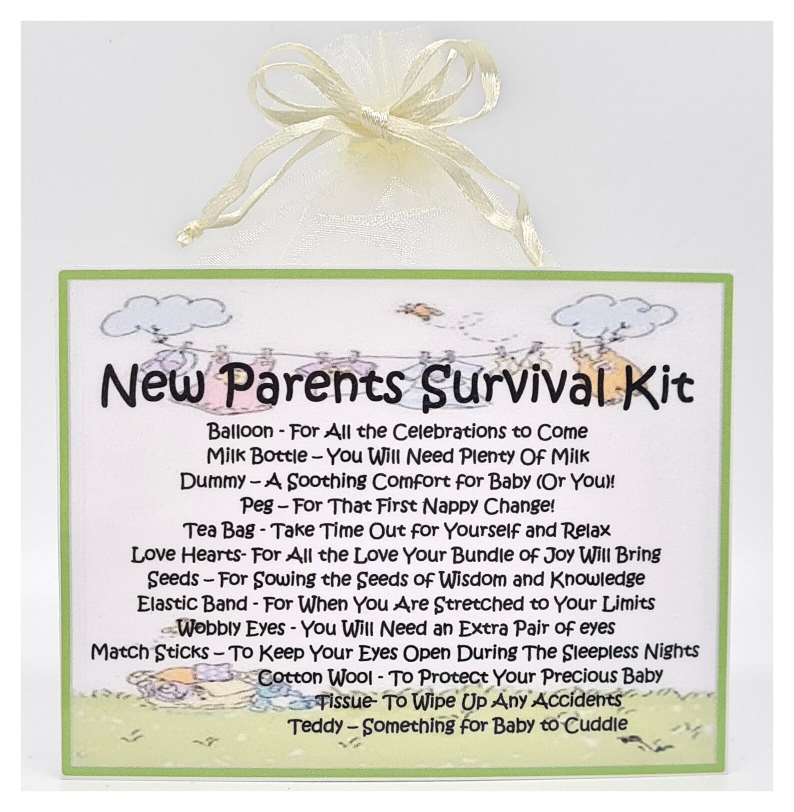 New Parents New Novelty Gift Card & Keepsake / Birth Etsy