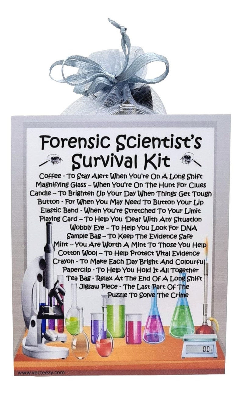 Forenzic Fun Forensic Scientist's Survival Kit ~ Fun Novelty Gift & Card Alternative ...