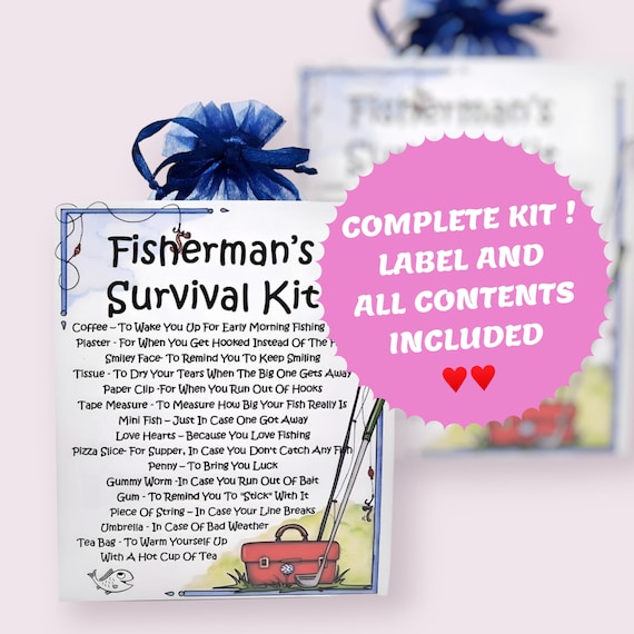 Fisherman's Survival Kit Fun Novelty Gift & Card Alternative