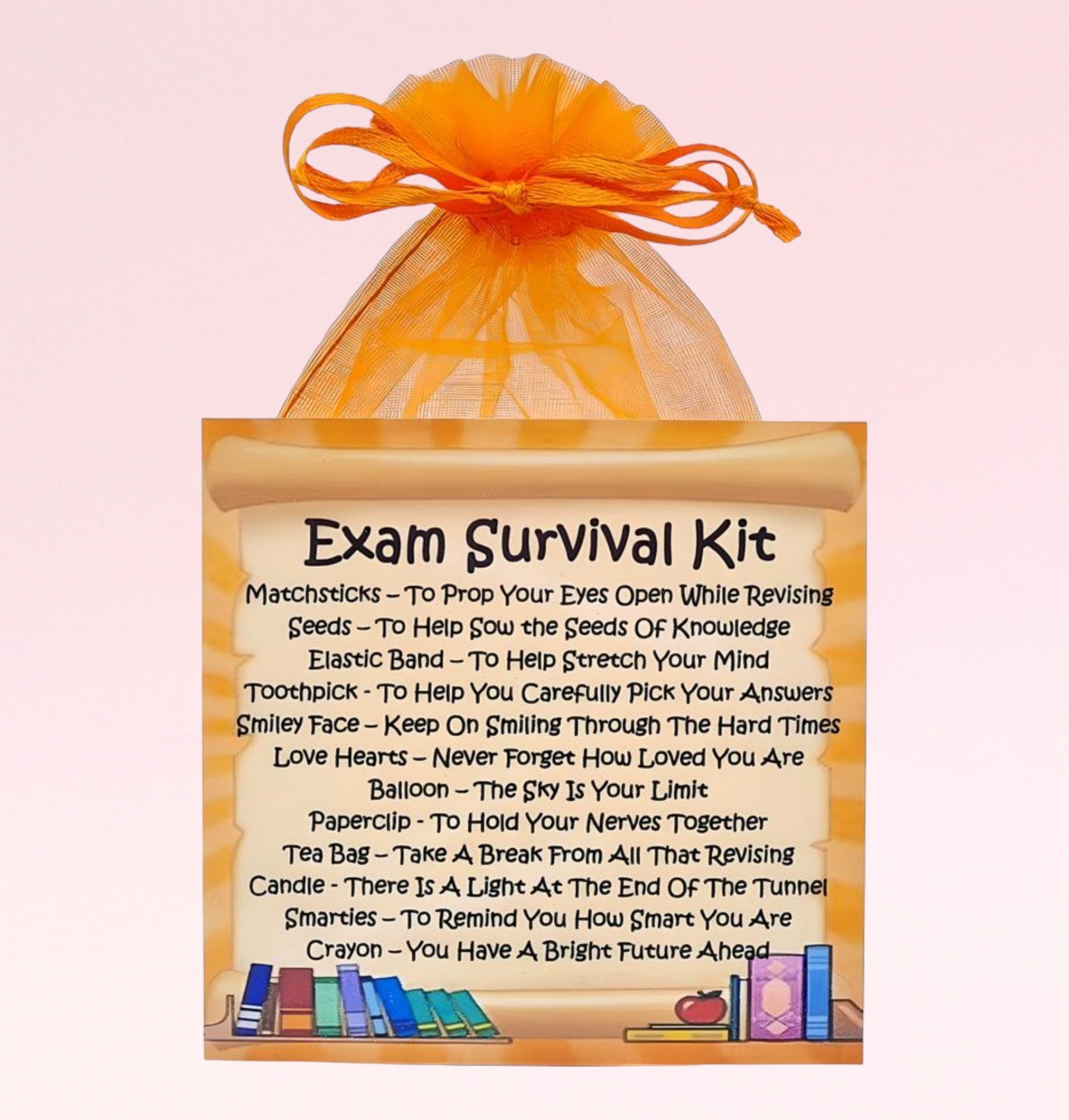 Exam Survival Kit ~ Fun Novelty Gift and Card Alternative | Good