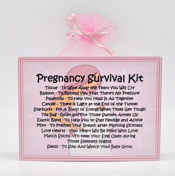 Pregnancy Survival Kit Novelty Gift Card & Keepsake / Etsy