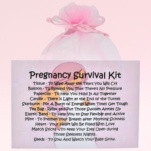 Pregnancy Survival Kit ~ Fun Novelty Gift Card & Keepsake | Congratulations | Mummy To Be | Unique Personalised Baby Shower Gift