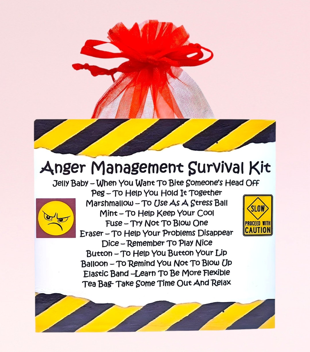 Anger Management Survival Kit ~ Fun Joke Novelty Gift & Greetings Card ...