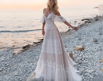 simple destination wedding dress