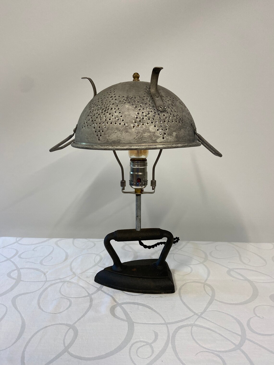 Vintage Cast Iron Repurposed to Lamp With a Aluminum Star Etsy