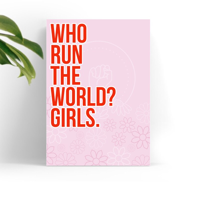 Beyoncé Print Who Run The World Lyrics Print Music Quote Etsy